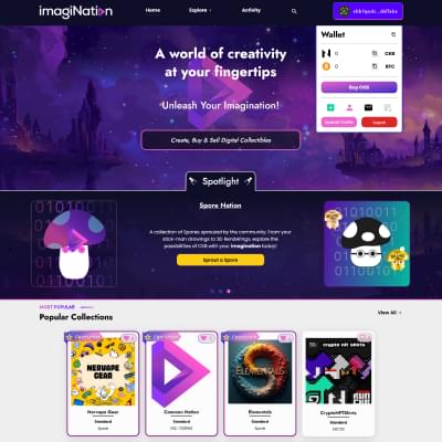 imagiNation: Multi-chain NFT Marketplace