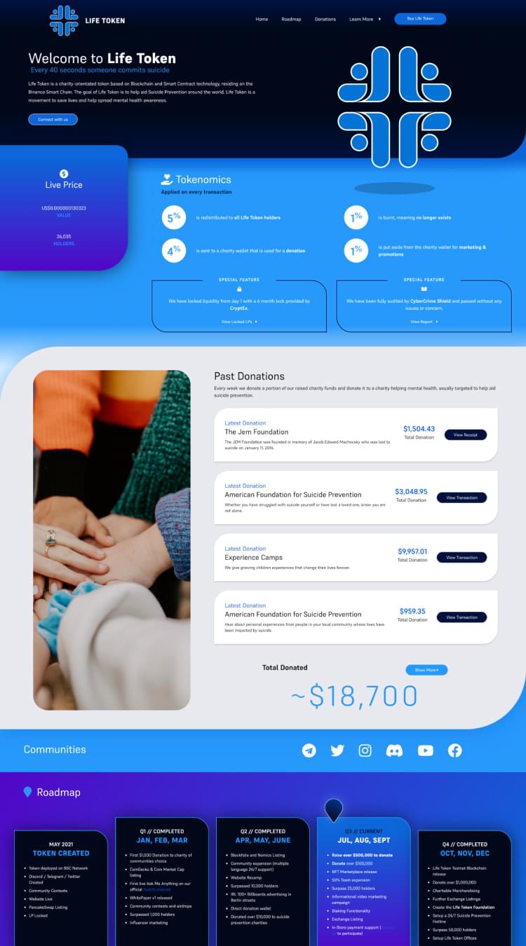 Life Token: Smart Chain Charity Token