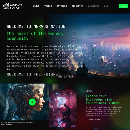 Nervos Nation Community Landing