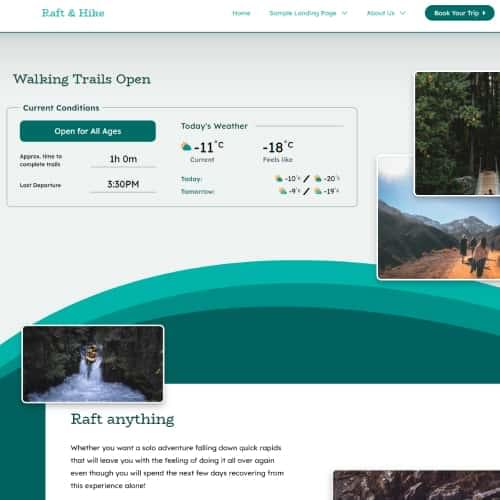 Weather Trip Advisor Widget for Shopify
